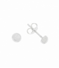 Pendiente Plata Media Bola 4mm Precio Par