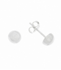 Boucles d'Oreilles Argent Demi Boule 6mm Prix Paire