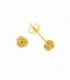 Boucles d'Oreilles Argent Noeud 5mm.Plaqué Or Prix Paire