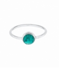 Anillo Plata Turquesa 7mm