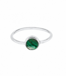 Bague Argent Malachite