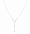 Collier Argent Gradable Boules 50cm