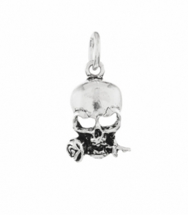 Colgante Plata Calavera 17mm