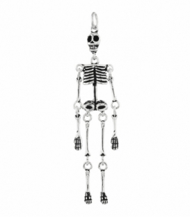 Colgante Plata Esqueleto Articulado 5,00cm