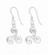 Pendiente Plata Trisquel 13mm. Precio Par