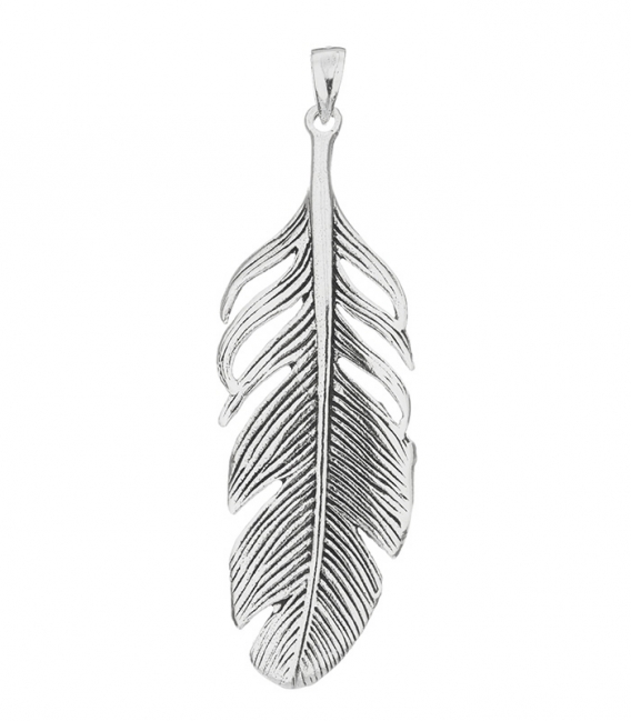 Colgante Plata Pluma 47mm