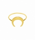 Bague Argent Lune Inversée