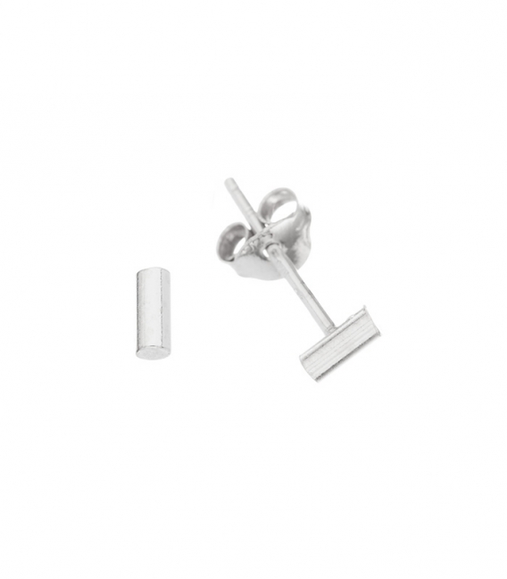 Pendiente Plata Barra 4.3mm. Precio Par