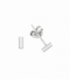 Pendiente Plata Barra 4.3mm. Precio Par