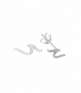 Boucles d'oreilles Argent Vague 12.2mm Prix Paire