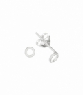 Pendiente Plata Circulo 4mm. Precio Par