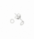Boucles d'oreilles Argent Cercle 4mm. Prix Paire