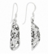 Pendiente Plata Vieja 25 X 7mm Precio par