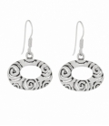 Pendiente Plata Vieja 13 X 20mm Precio par