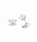 Pendiente Plata Calavera 6.1mm Precio Par