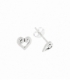 Pendiente Plata Corazon 5.9mm. Precio Par