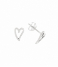 Pendiente Plata Corazon 8.2mm Precio Par