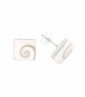 Pendiente Plata Ojo Shiva Cuadrado 10mm Precio Par
