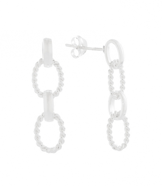 Boucles d'oreilles Argent Chaîne 26.3mm Prix Paire