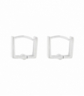 Aro Plata Cuadrado 7.5mm Precio par