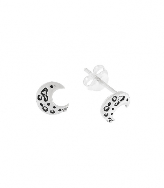 Boucles d'oreilles Argent Lune 6.6mm Prix Paire