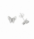 Boucles d'oreilles Argent Papillon 7.5mm Prix Paire