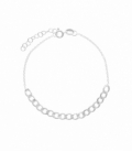 Pulsera Plata Eslabones 16+3cm