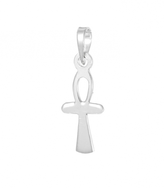 Colgante Plata Cruz Vida 16mm
