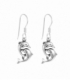 Boucles d'oreilles Argent Dauphins. Prix Paire