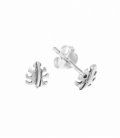 Pendiente Plata Hoja de Palma. Precio Par