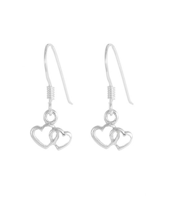 Pendiente Plata Corazon 5 X 8.5mm. Precio Par