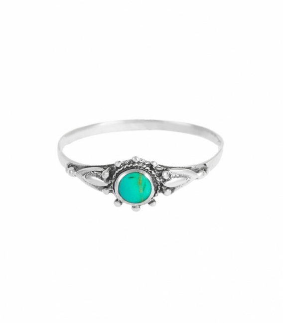 Anillo Plata Turquesa 4.3mm