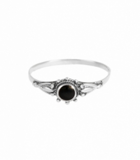 Bague Argent Onyx 4.3mm