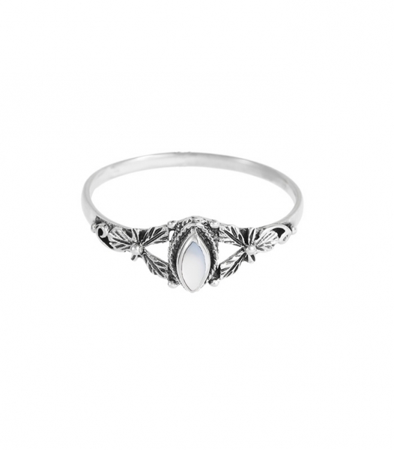 Anillo Plata Nacar 5.5 X 3mm