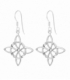 Pendiente Plata Nudo de Bruja 33.5mm. Precio Par