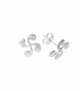 Pendiente Plata Lauburu 12m Precio Par