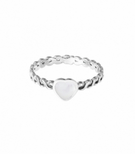 Anillo Plata Corazon Nacar