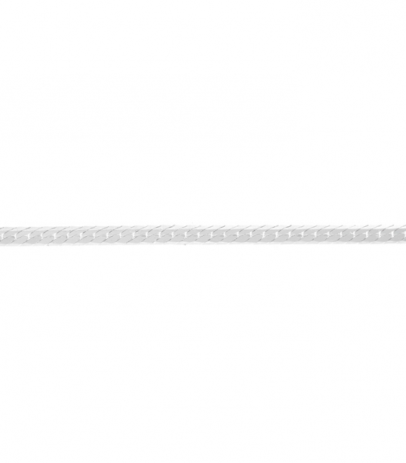 Pulsera Plata Plana 16+3cm 1.7mm