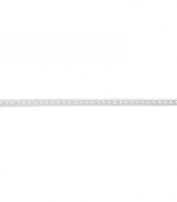 Bracelet Argent Plat 17+3cm 1.7mm