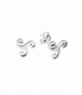 Pendiente Plata Trisquel 10mm Precio Par