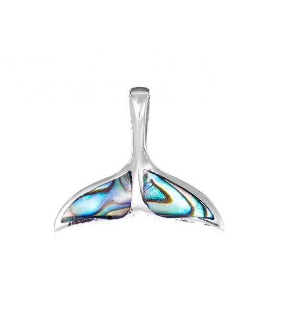 Pendentif Argent Queue de Baleine Avalone