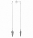 Pendiente Plata Cadena Pluma Precio Par