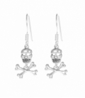 Boucles d'oreilles Argent Tête de Mort Prix Paire