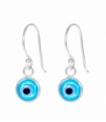 Pendiente Plata Ojo Turco 7mm Precio par