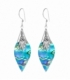 Pendiente Plata Abalon Filigrana. Precio Par