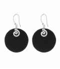 Pendiente Plata Lava Espiral. Precio Par