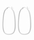 Aro Plata Ovalado 55mm Precio Par