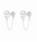 Boucle d'oreille Argent Triskèle Chaîne Prix Paire