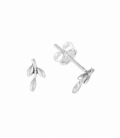 Pendiente Plata Hoja. Precio Par