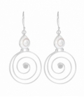 Pendiente Plata Ojo Shiva Espiral Precio Par